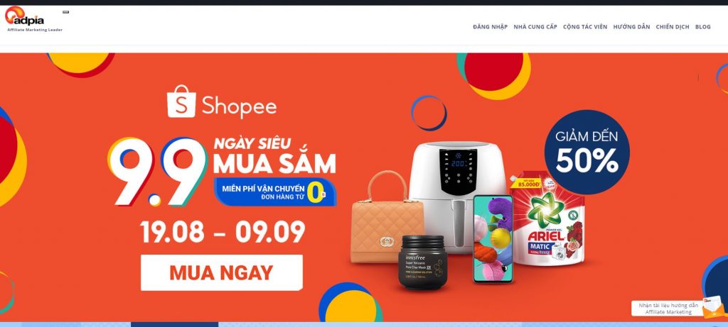 Affiliate Network uy tín ở Việt Nam:: Adpia