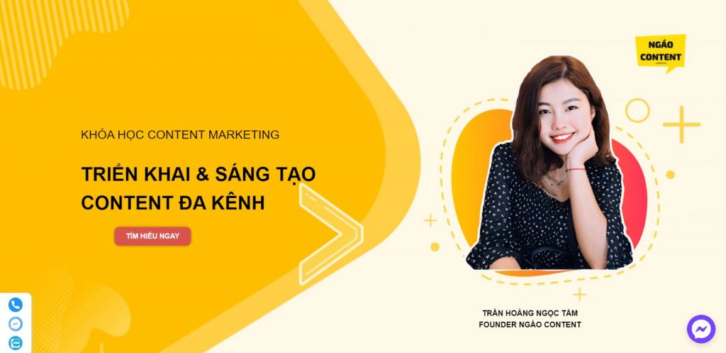 khóa học content marketing của Ngáo Content