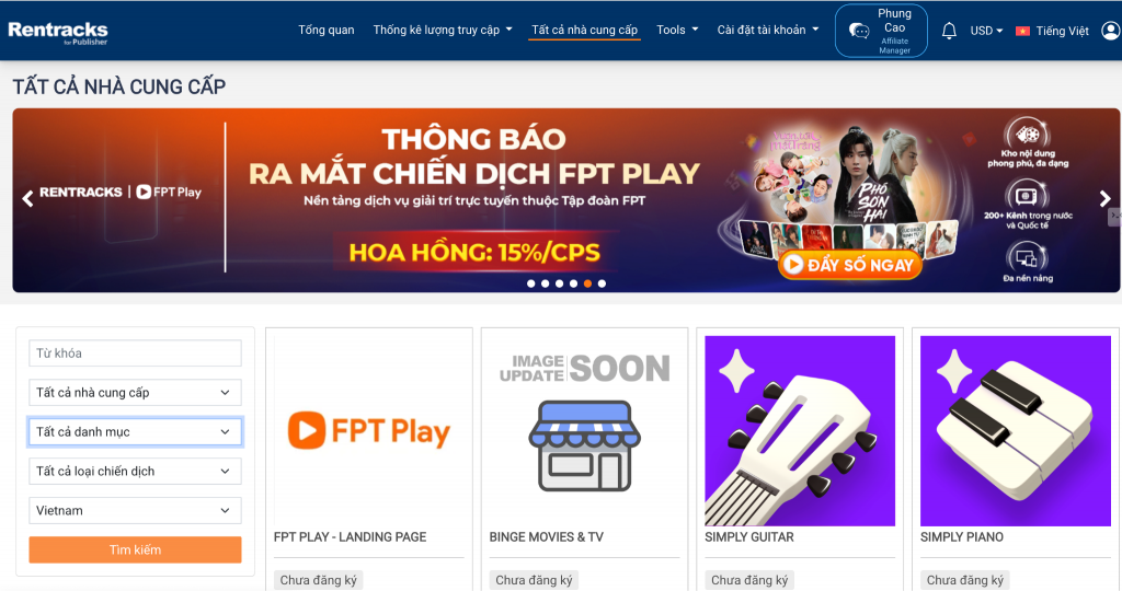 Rentracks Việt Nam - Nền tảng kiếm tiền online cho Gen Z uy tín hàng đầu